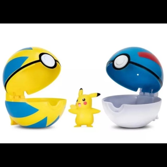 NEW Pokemon Clip 'N' Go Poke Ball Belt Set Pikachu - Picture 3 of 4